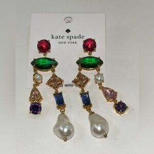 NWT Kate Spade New York Dangly Colorful Earrings